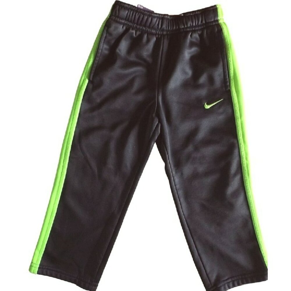 Nike Sport Pants Toddler Size 3T Grey and Green Athletic Play  JH784